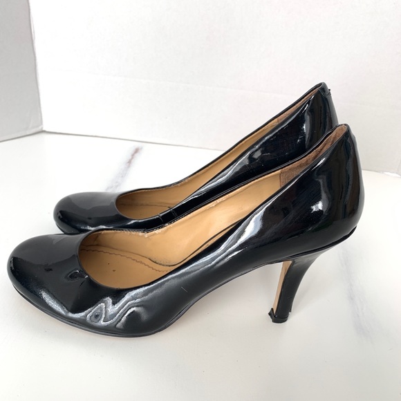 Nine West Women's Black Patent Leather Size 6.5 M - Picture 2 of 8